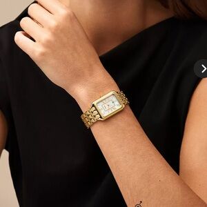 Fossil Raquel Three-Hand Date Gold-Tone Stainless Steel Watch